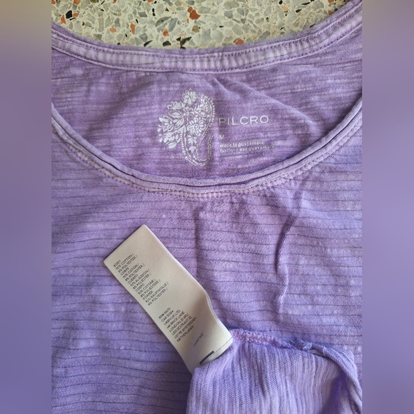 Pilcro Stripe Scrunch Sleeveless Tank - Picture 6 of 6